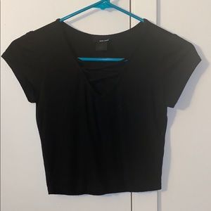 Black crop top
